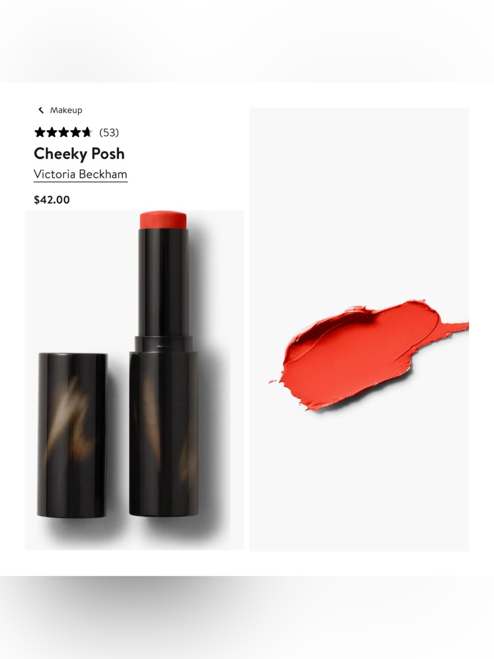 Victoria Beckham Beauty Cheeky Posh Cream Blush Stick in Fever
